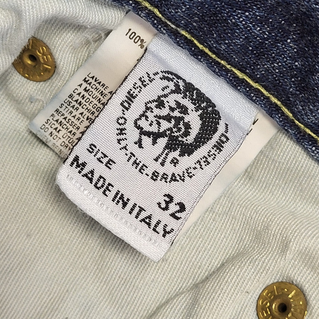 Diesel Vintage 90's Blue Straight Denim Jeans Uk Men's Size M W32 L32