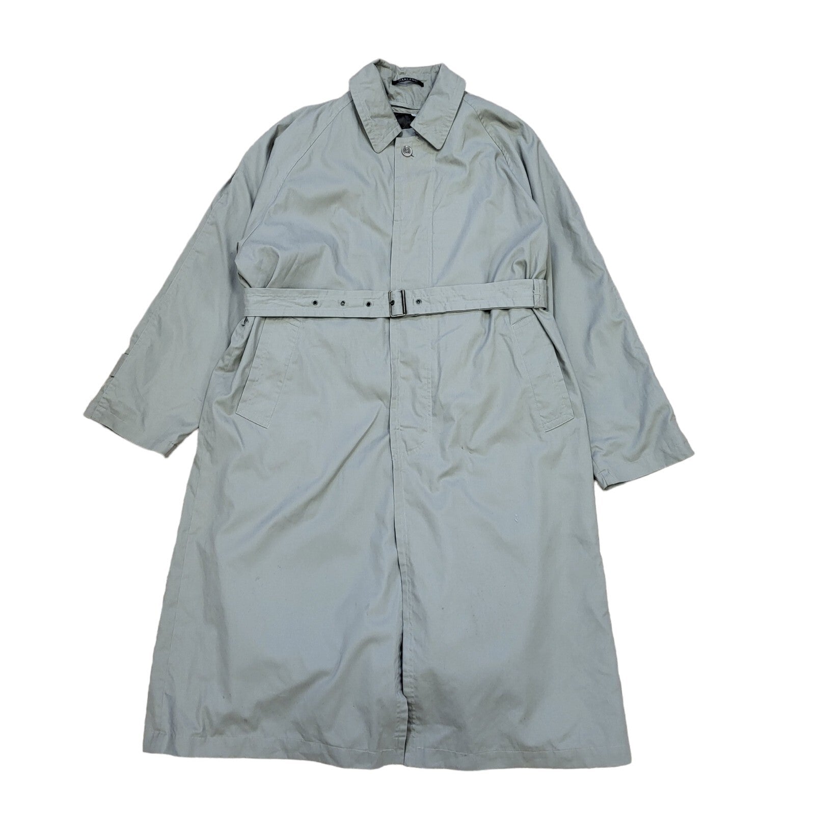 Oakland 80s Green Button Overcoat Uk Men's Size Medium