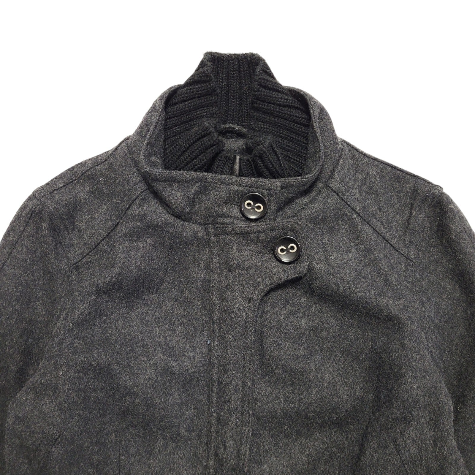 Nutshell Y2k Dark Grey Zipped Jacket Uk Women's Size Small