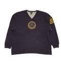 Polo Ralph Lauren Vintage Y2K Purple V-Neck Sweatshirt Mens UK Size XL