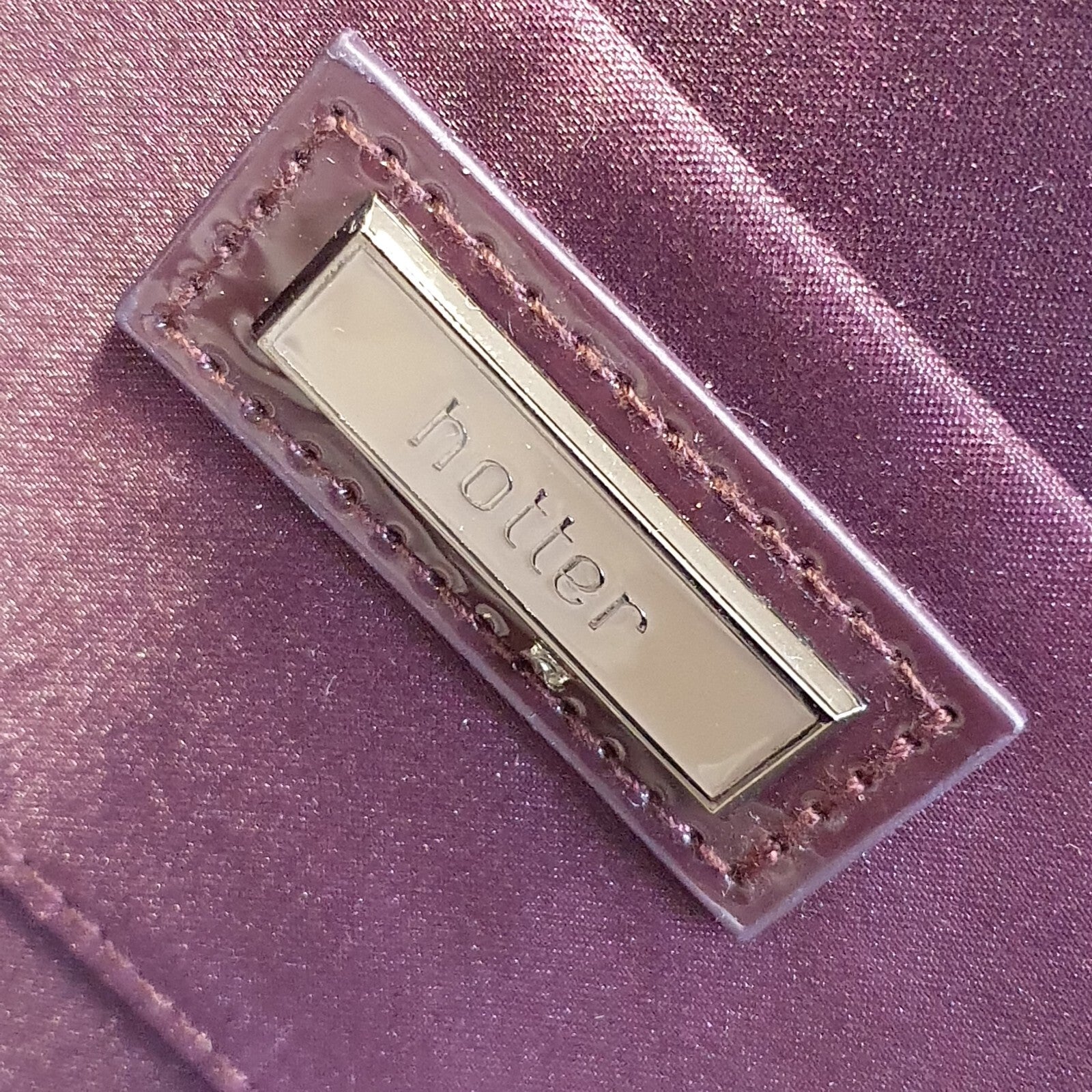 Hotter Bryanna Burgundy /Purple Chain Strap Cross Body Evening Bag 11" x 8" BNWT