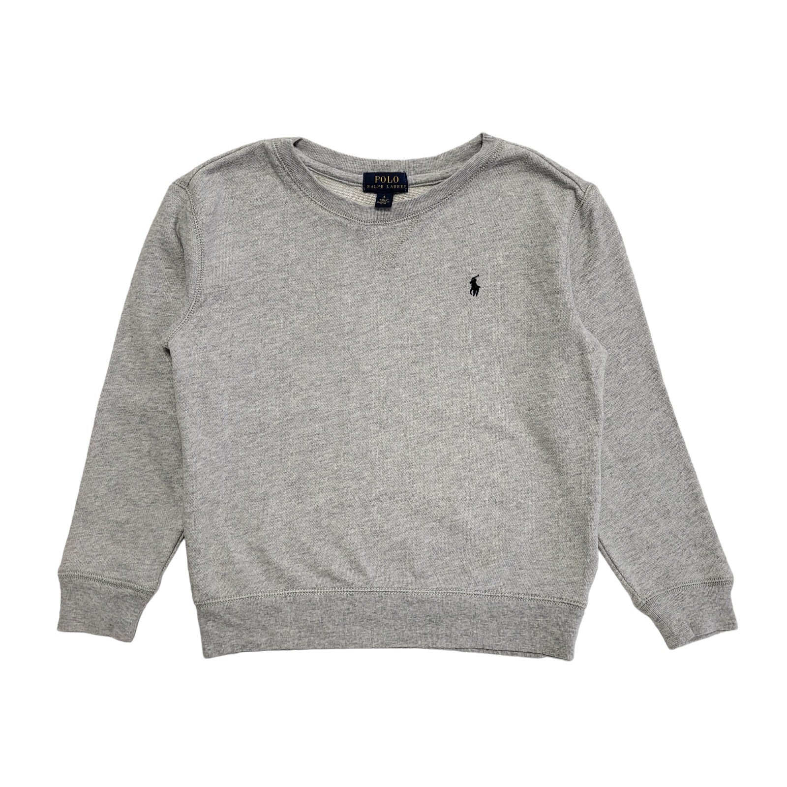 Polo Ralph Lauren Grey Crew Neck Sweatshirt Uk Kids Age 6 Years