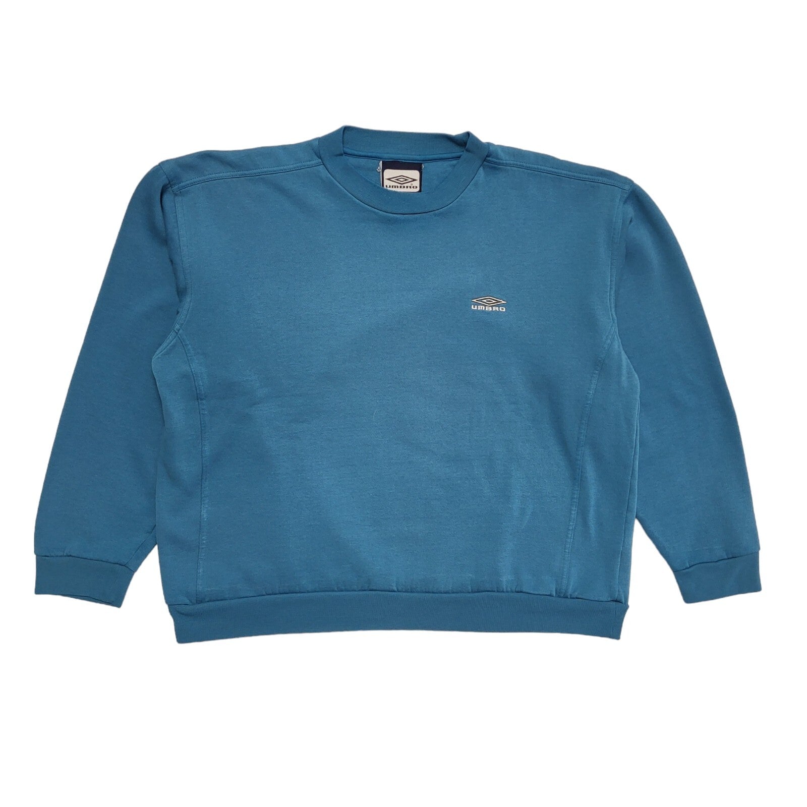 Umbro Vintage 90's Teale Blue Sports Sweatshirt Men's UK Size XL