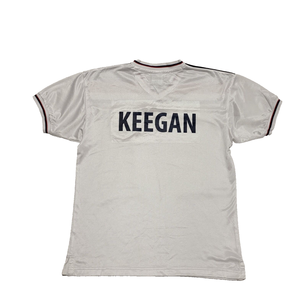 Score Draw 90s England White Keegan Football Shirt Uk Men's Size Medium