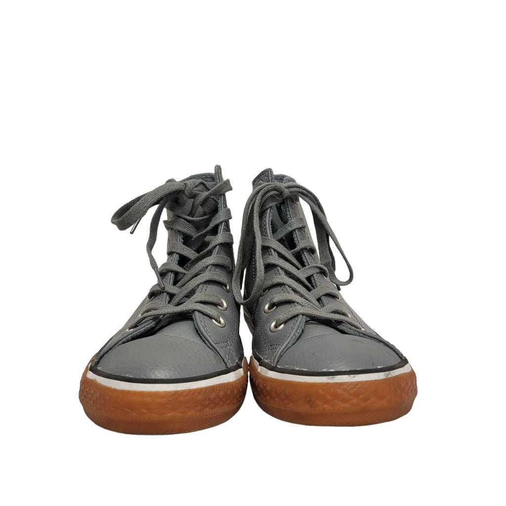 Converse Chuck Taylor All Star Leather Hi Top Lace Up Boots Uk 3.5