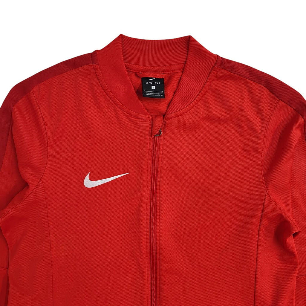 Nike Red Full Zip Sports Modern Tracksuit Top Jacket UK Men's Size S