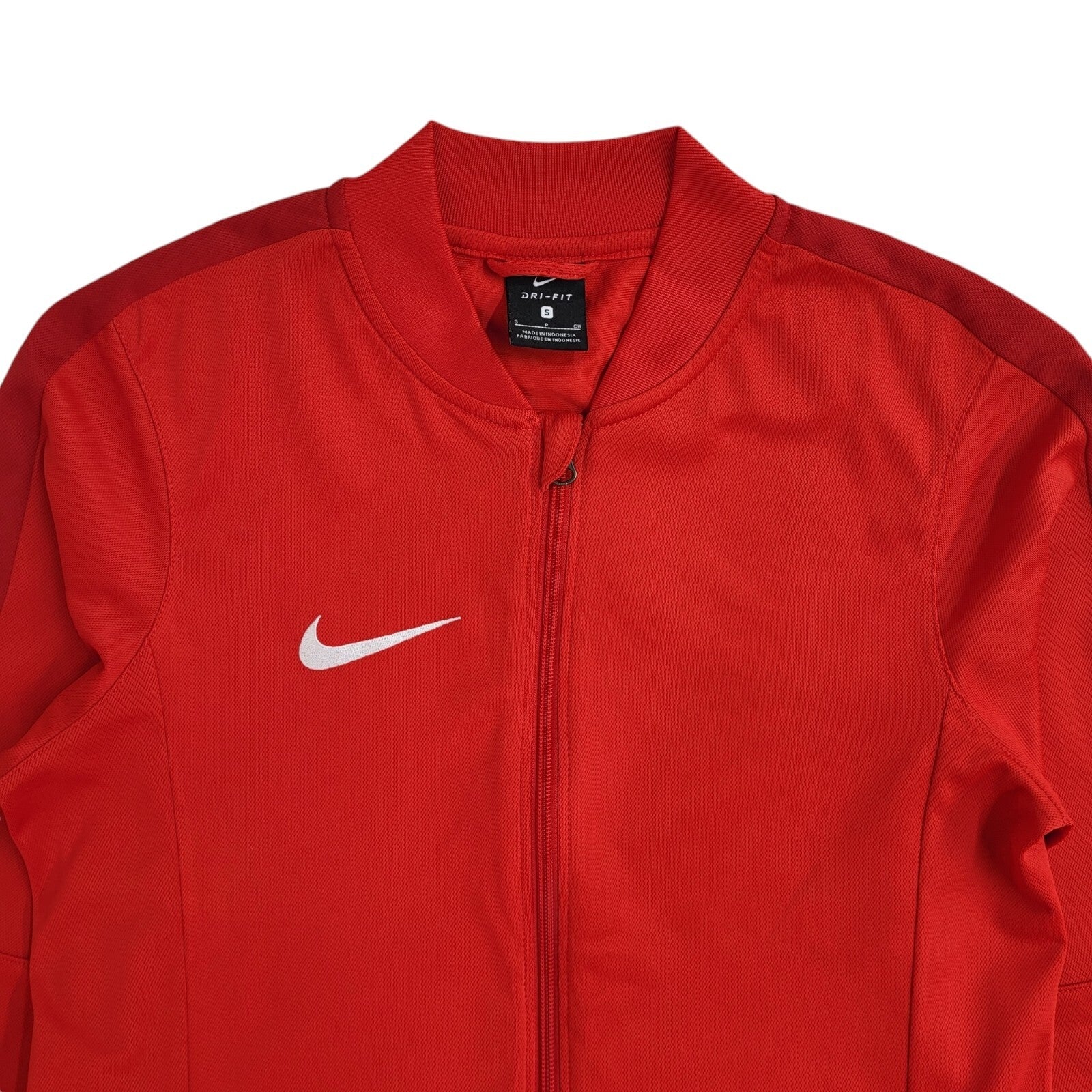 Nike Red Full Zip Sports Modern Tracksuit Top Jacket UK Men's Size S
