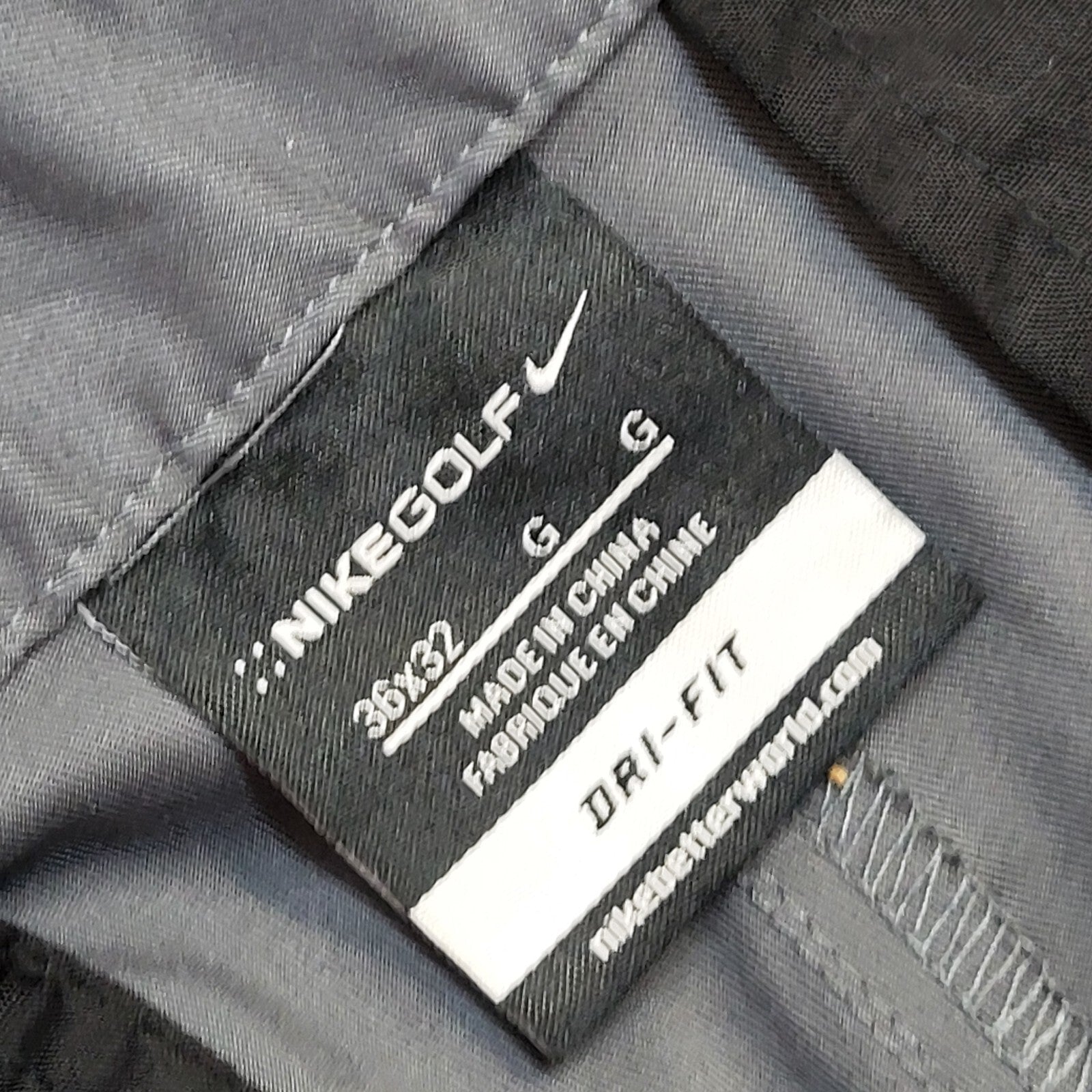 Nike Golf Y2k Vintage Grey Active Wear Straight Trousers Uk Men's XL W36 L32
