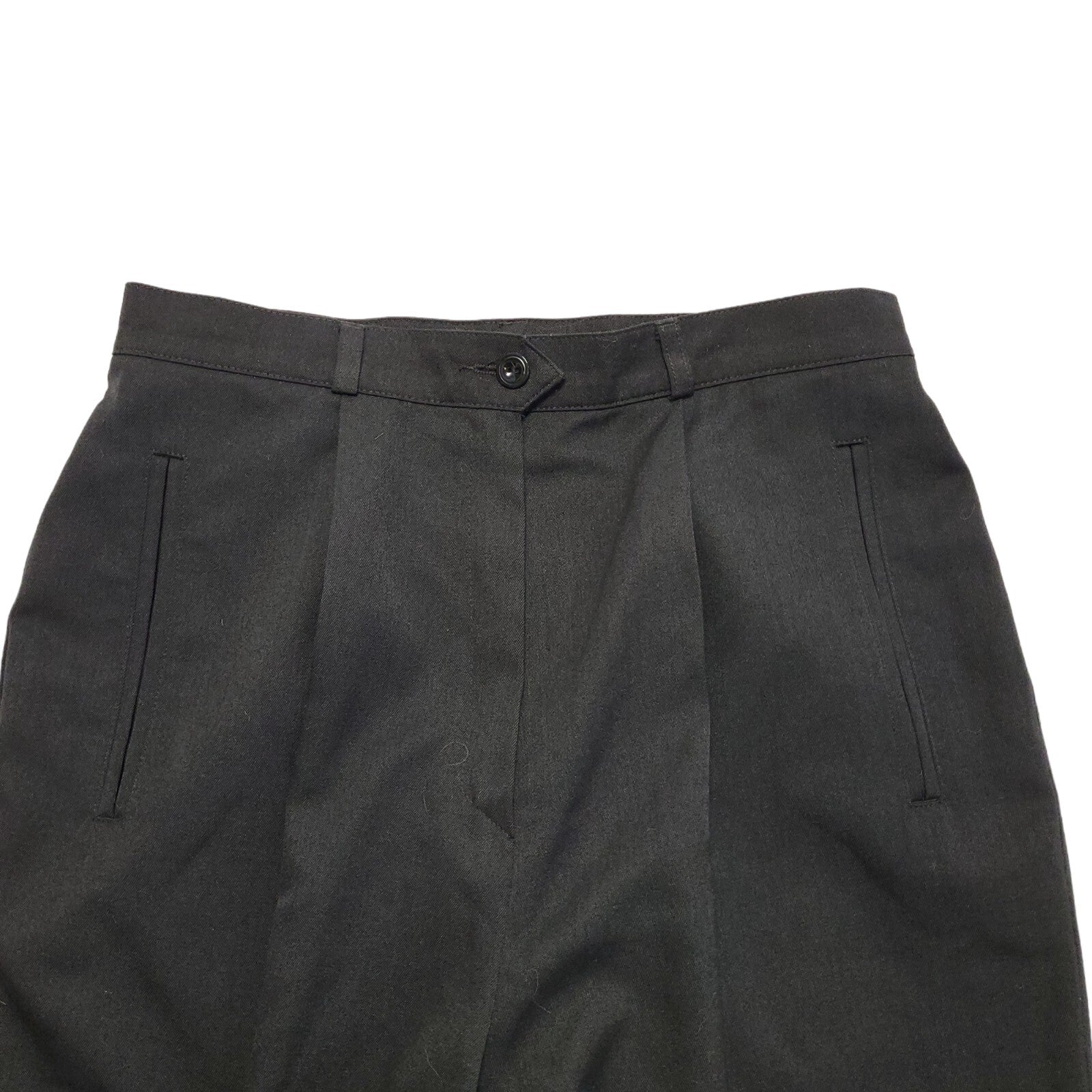 Marks & Spencer 90s Black Tapered Trousers Uk Women's 12 W30 L29