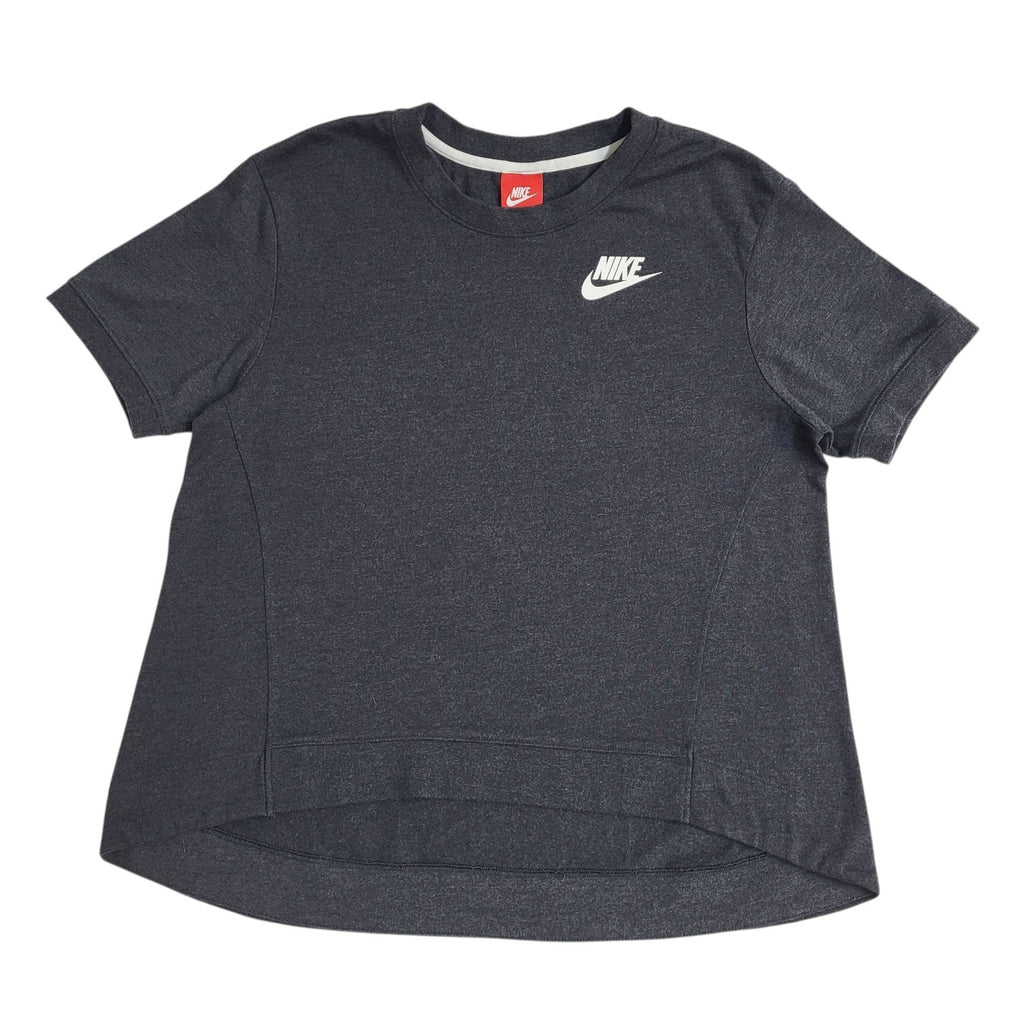 Nike T-Shirt 90s Vintage Grey Round Cropped Neck  Uk Women's Size XL