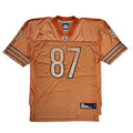 Reebok Orange No.87 Muhammad NFL American Football Jersey UK Men's Size L