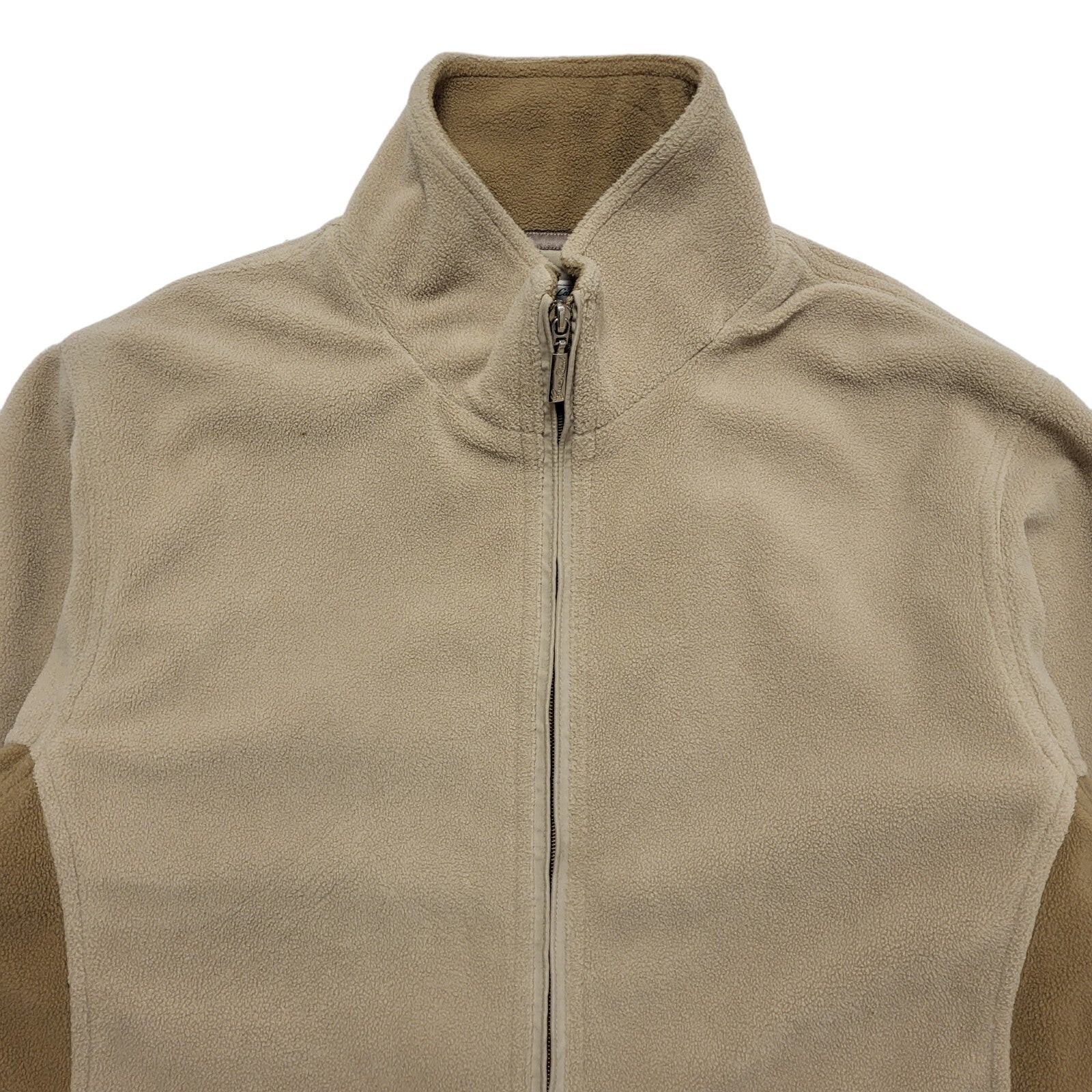 Green Lamb Vintage 90s Beige Zipped Fleece Jacket Men's Size Large