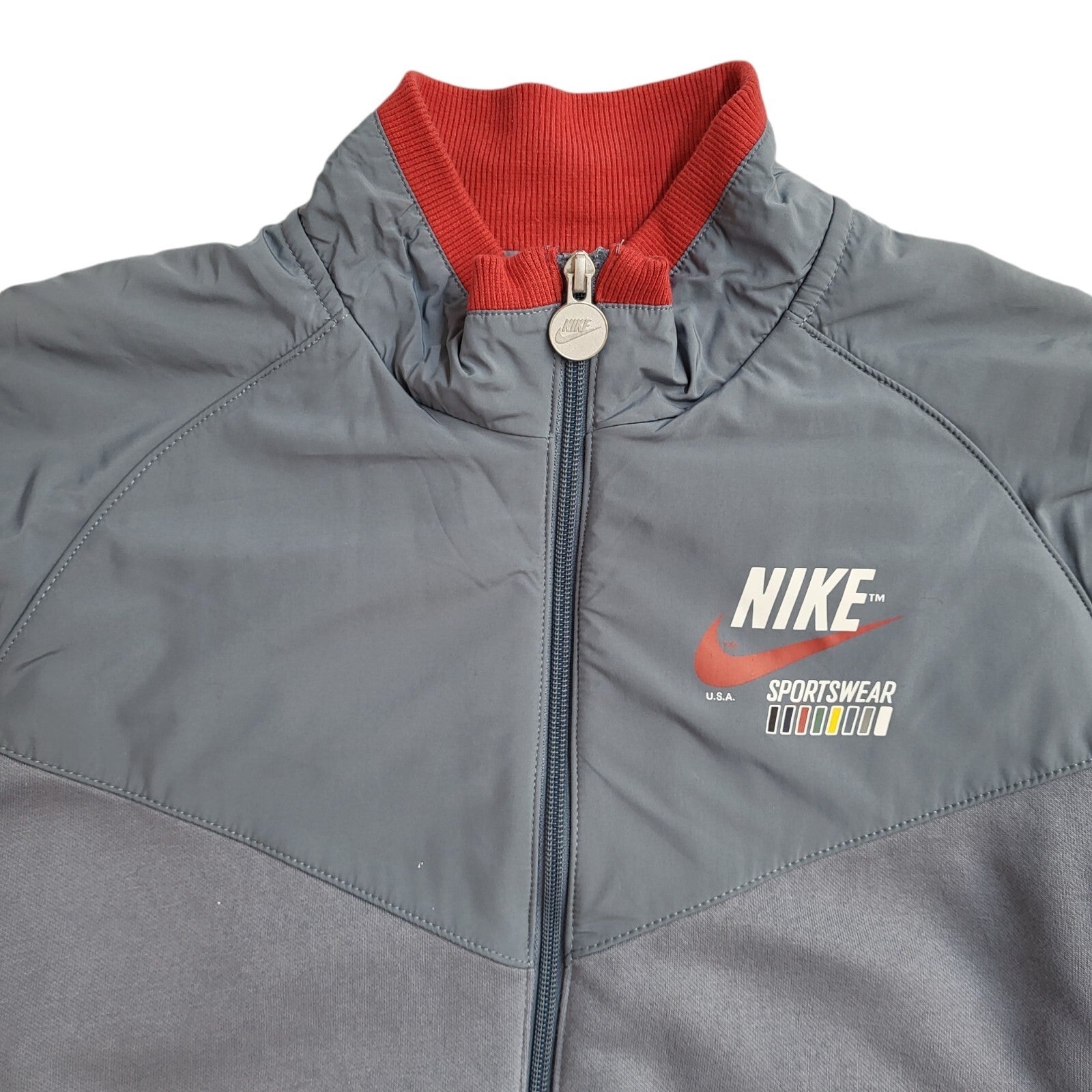 Nike Usa Grey Vintage 90's Sports Jacket UK Men's Size L