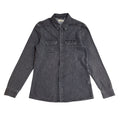 Allsaints Y2k Grey Pearl Snap Long Sleeve Cowboy Denim Shirt Men's UK Size S