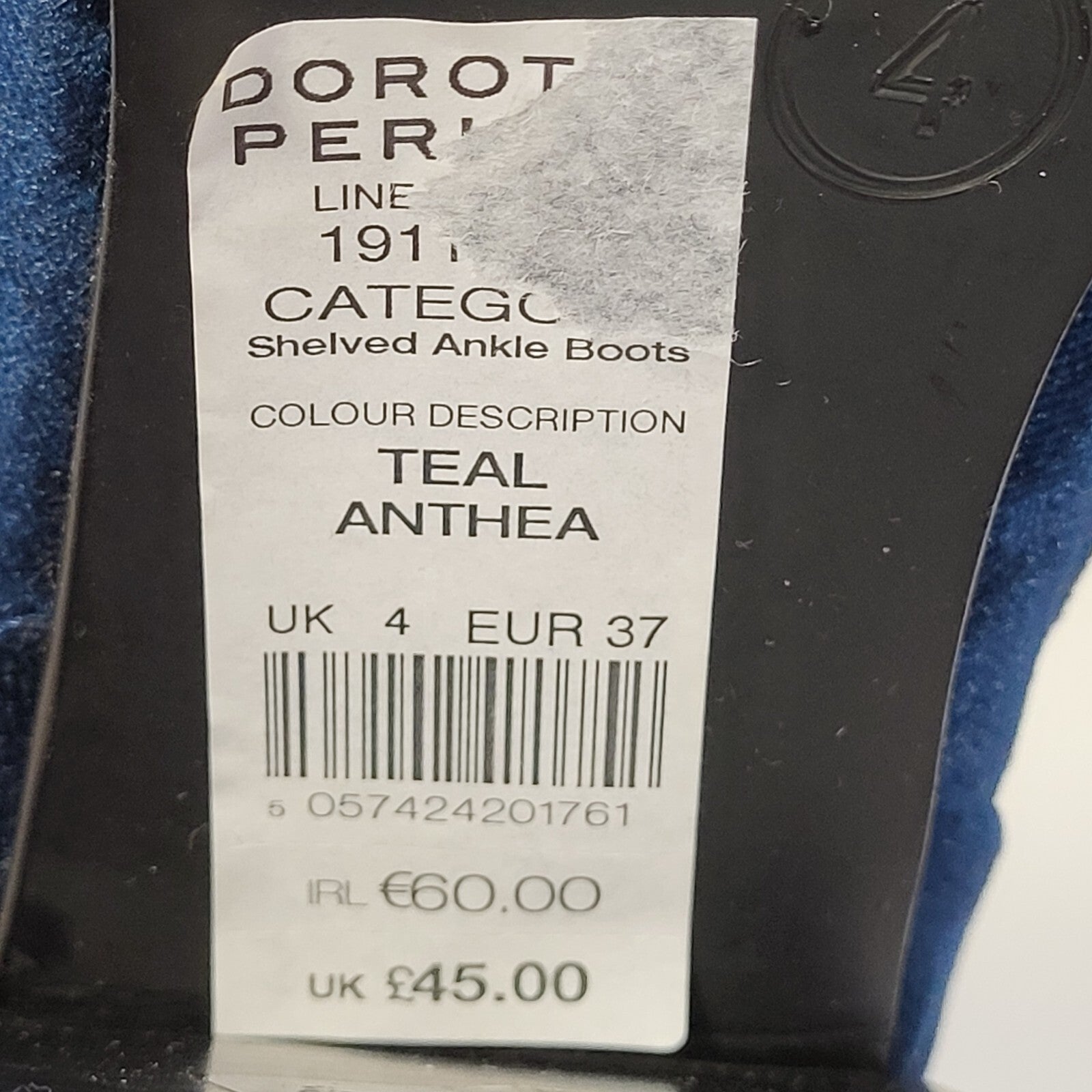 Dorothy Perkins Teal Anthea Lace Up Heeled Boots Uk Women's 4 Eu 37