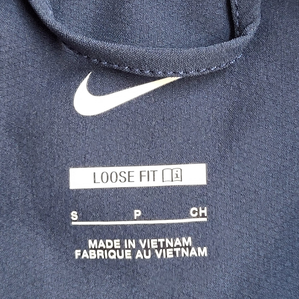 Nike Y2K Vintage Navy Blue Zip Up Windbreaker Jacket UK Men's Size S