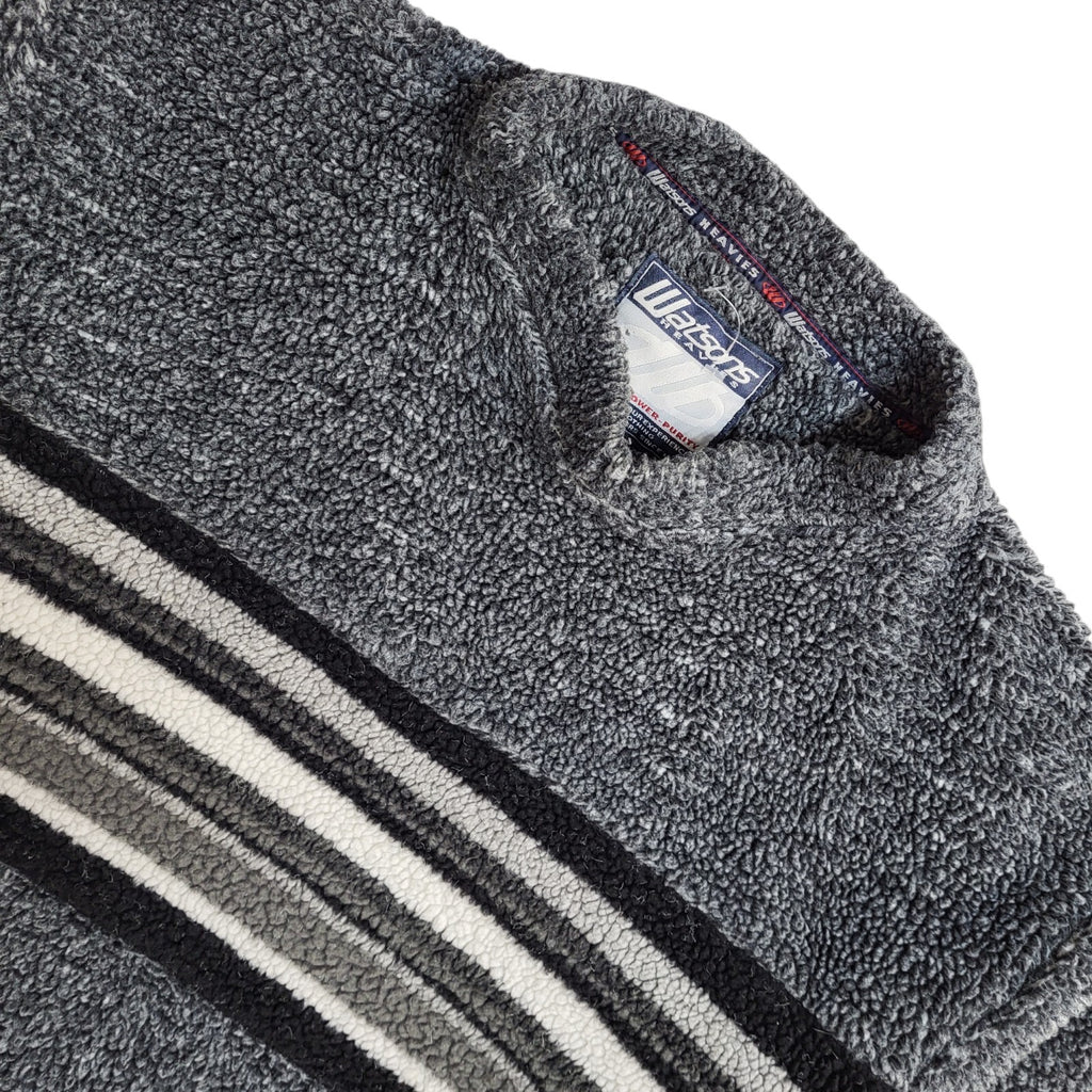 Watsons Vintage 90's Grey Fleece Jumper UK Men's Size L/XL