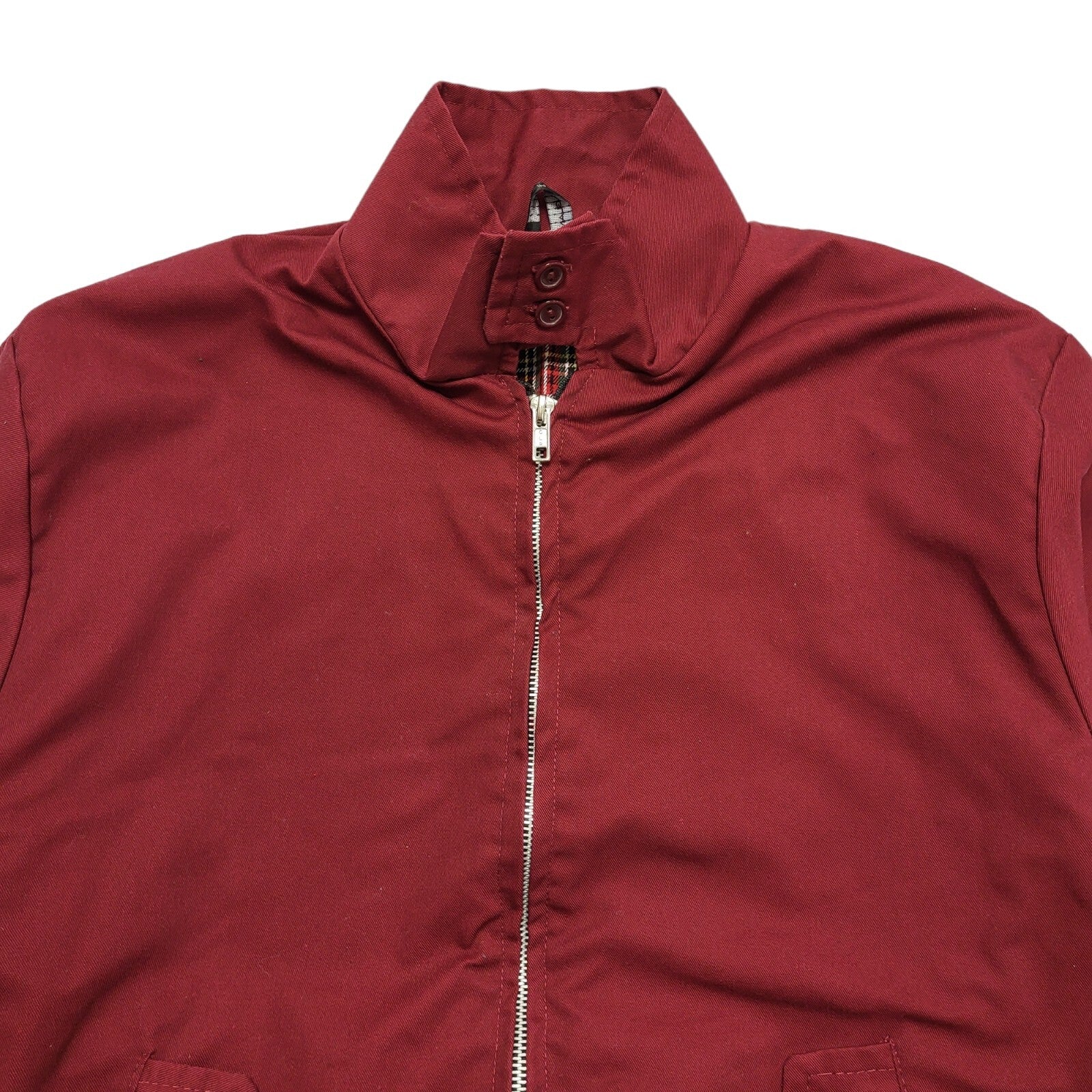 Vintage 90s Red Zipped Bomber  MOD Jacket Men's Size Extra Small