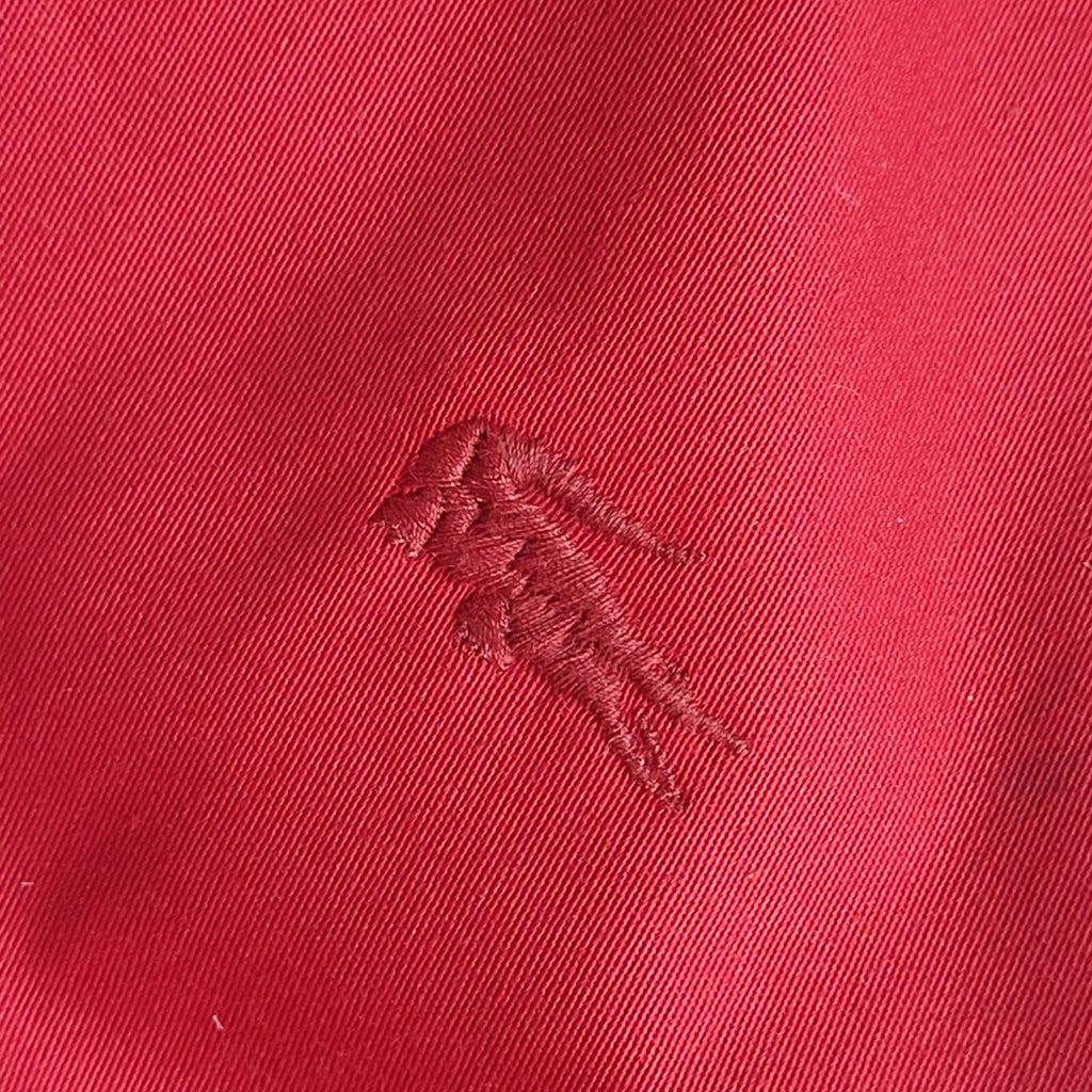 Lacoste Vintage 90's Red Long Collared Button Front Coat Women's Uk 10