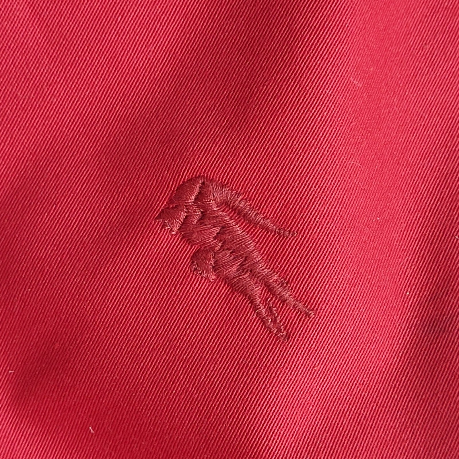 Lacoste Vintage 90's Red Long Collared Button Front Coat Women's Uk 10