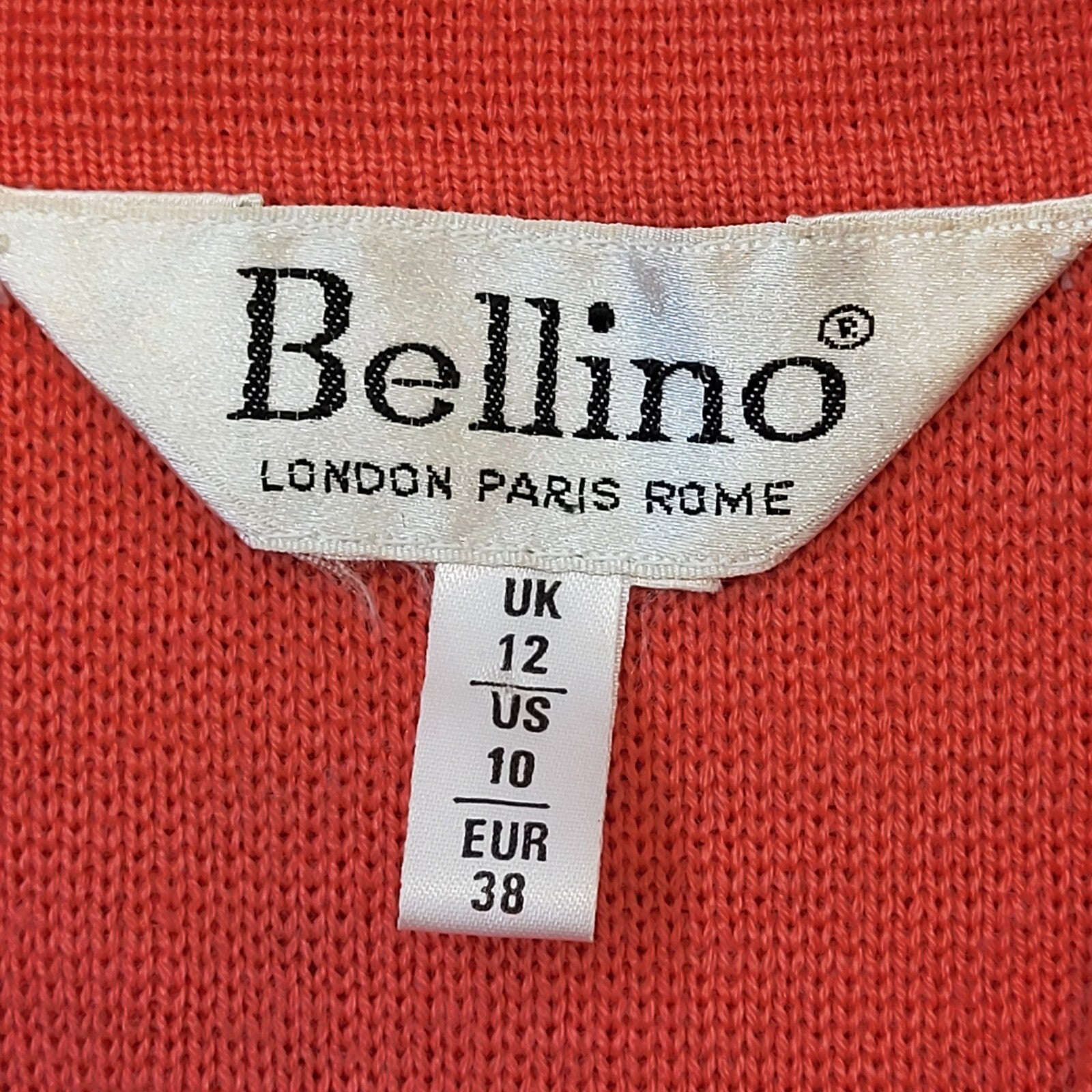 Bellino 80s Vintage Pink Wool Blend Cardigan Women's Size 12 Eu 40