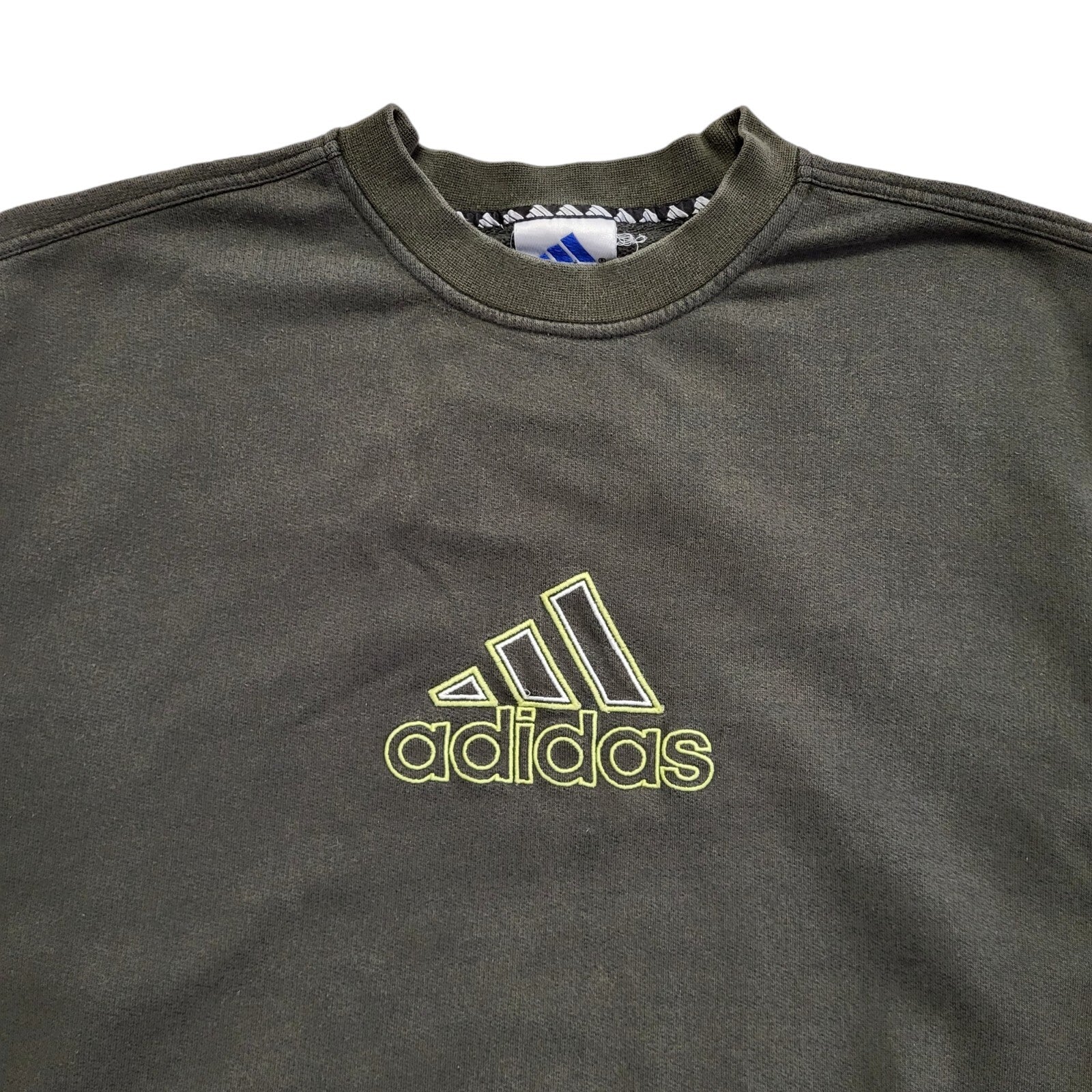 Adidas Dark Grey Vintage 90s Sweatshirt Uk Men's Size Medium
