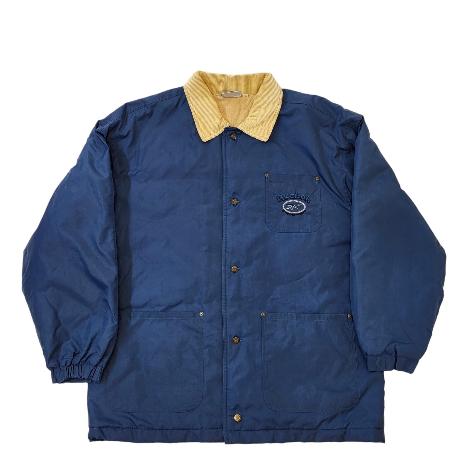 Reebok 90s Vintage Navy Blue Over-sized Sports Jacket Men's Size Large