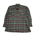 Shirt Master 90's Black & Green Check Long Sleeve Flannel Shirt Uk Men's UK XL