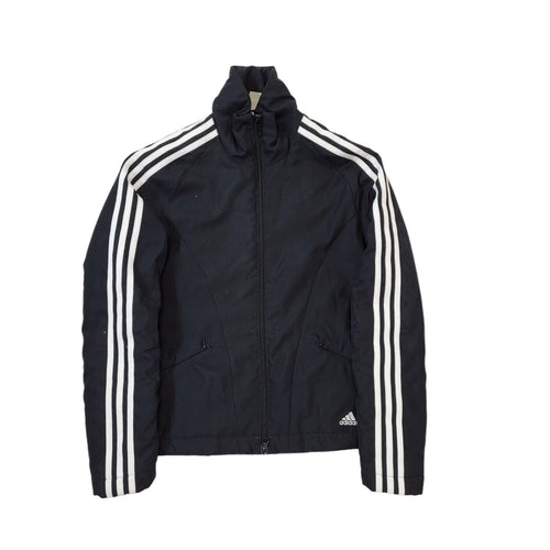 Adidas Y2K Vintage Black Zip Up Sports Jacket Women's Size 10