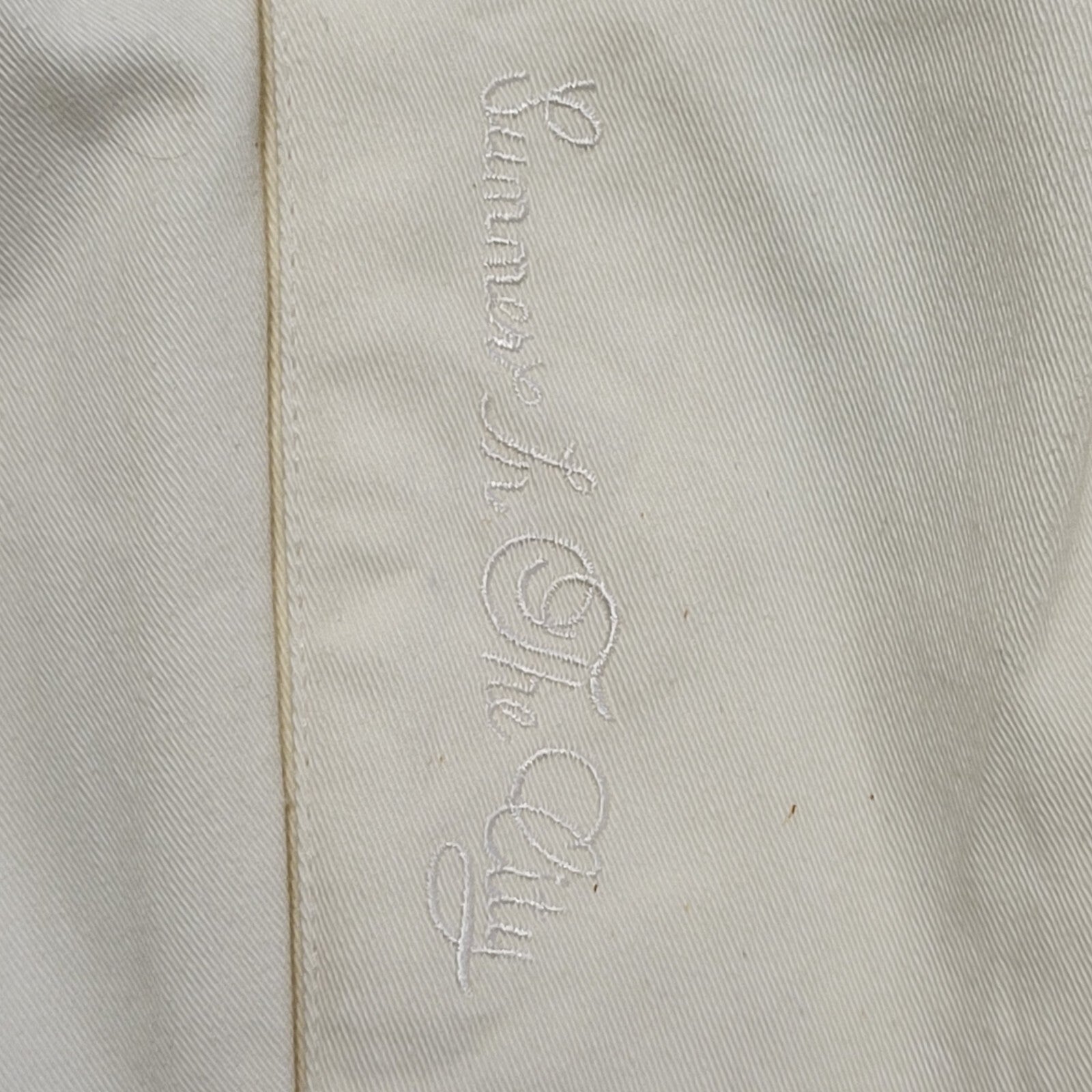 Summer In The City Vintage 80's Cream Tapered Trousers Mens UK M W32/34 L30