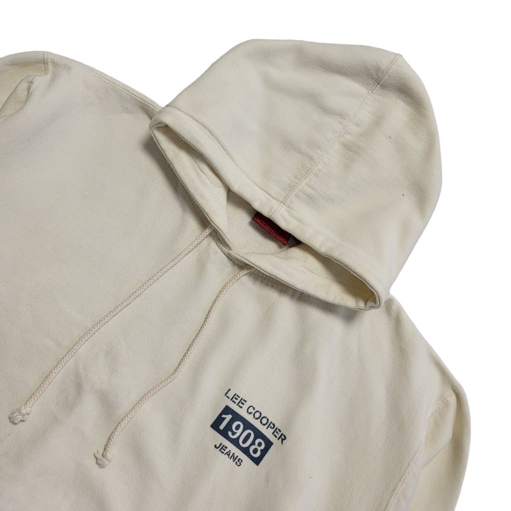 Lee Cooper Vintage Y2k Beige Pullover Sweatshirt Hoodie Uk Men's Size XL