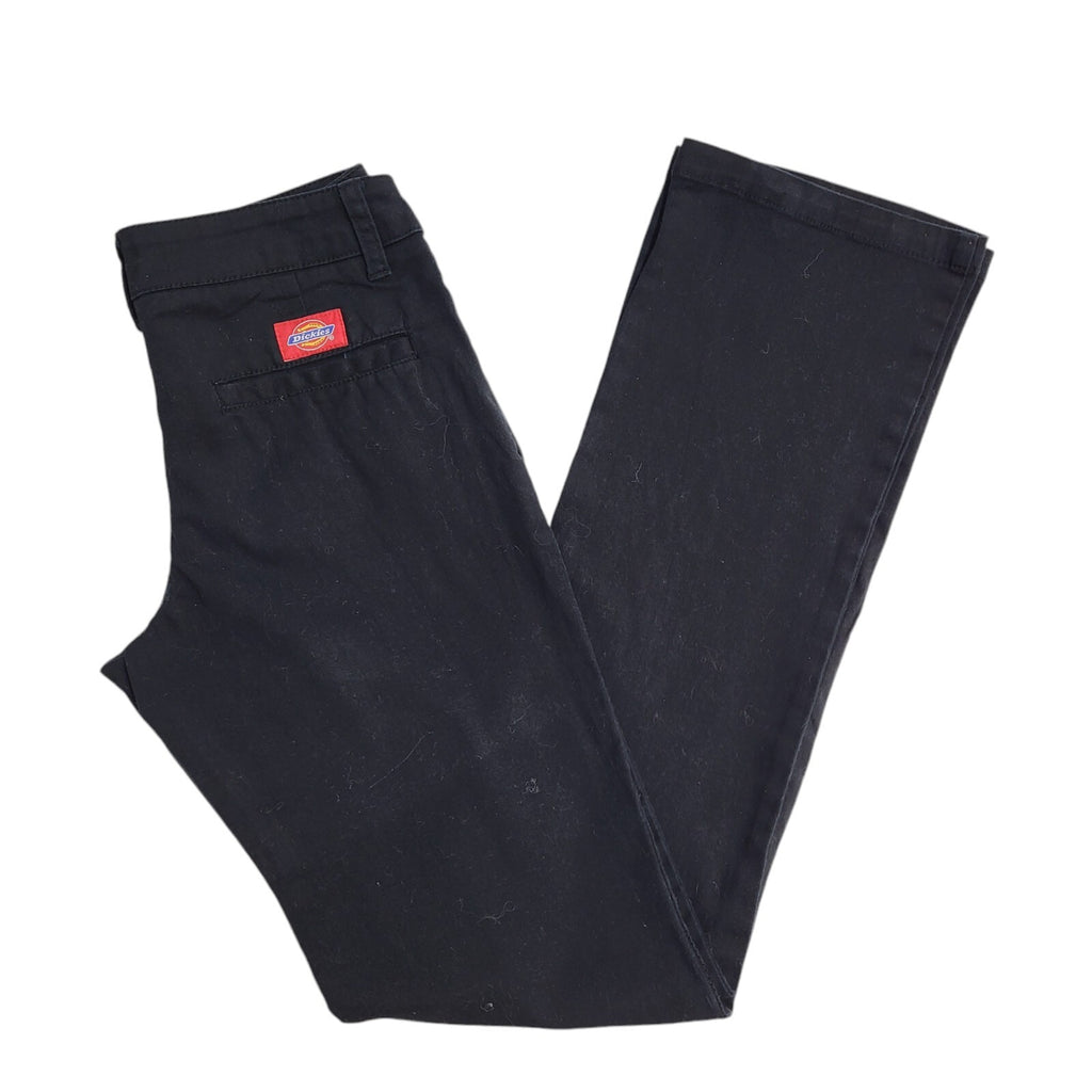 Dickies 90s Vintage Black Straight Leg Work Trousers Uk Women's 8 W26 L30