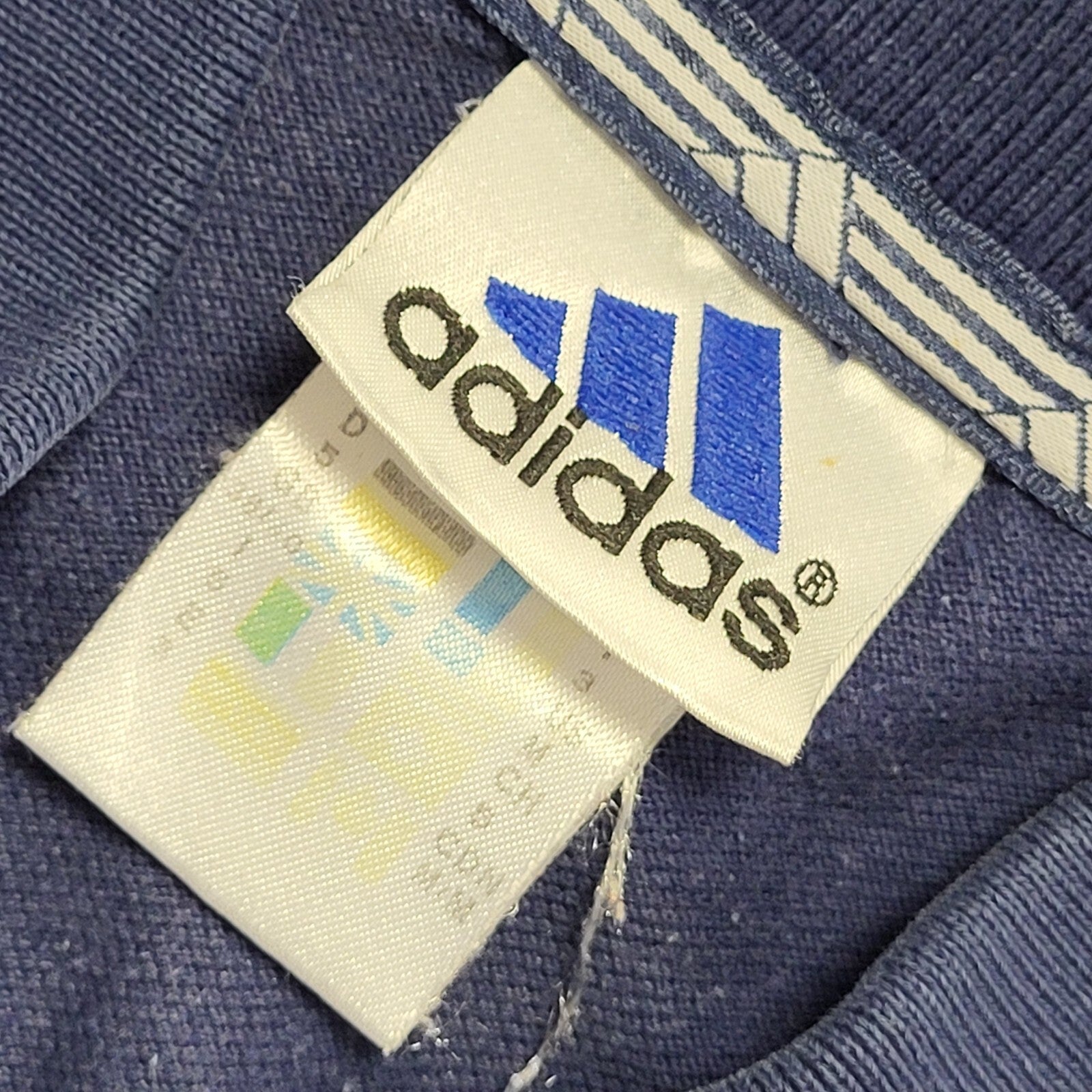 Adidas Vintage 90's Blue Short Sleeve Polo Shirt Mens Size M