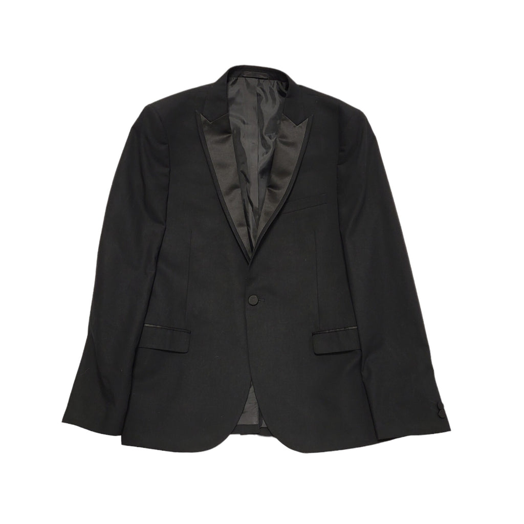 Moss London Black Y2k Blazer Suit Jacket Uk Men's Size Large 42"