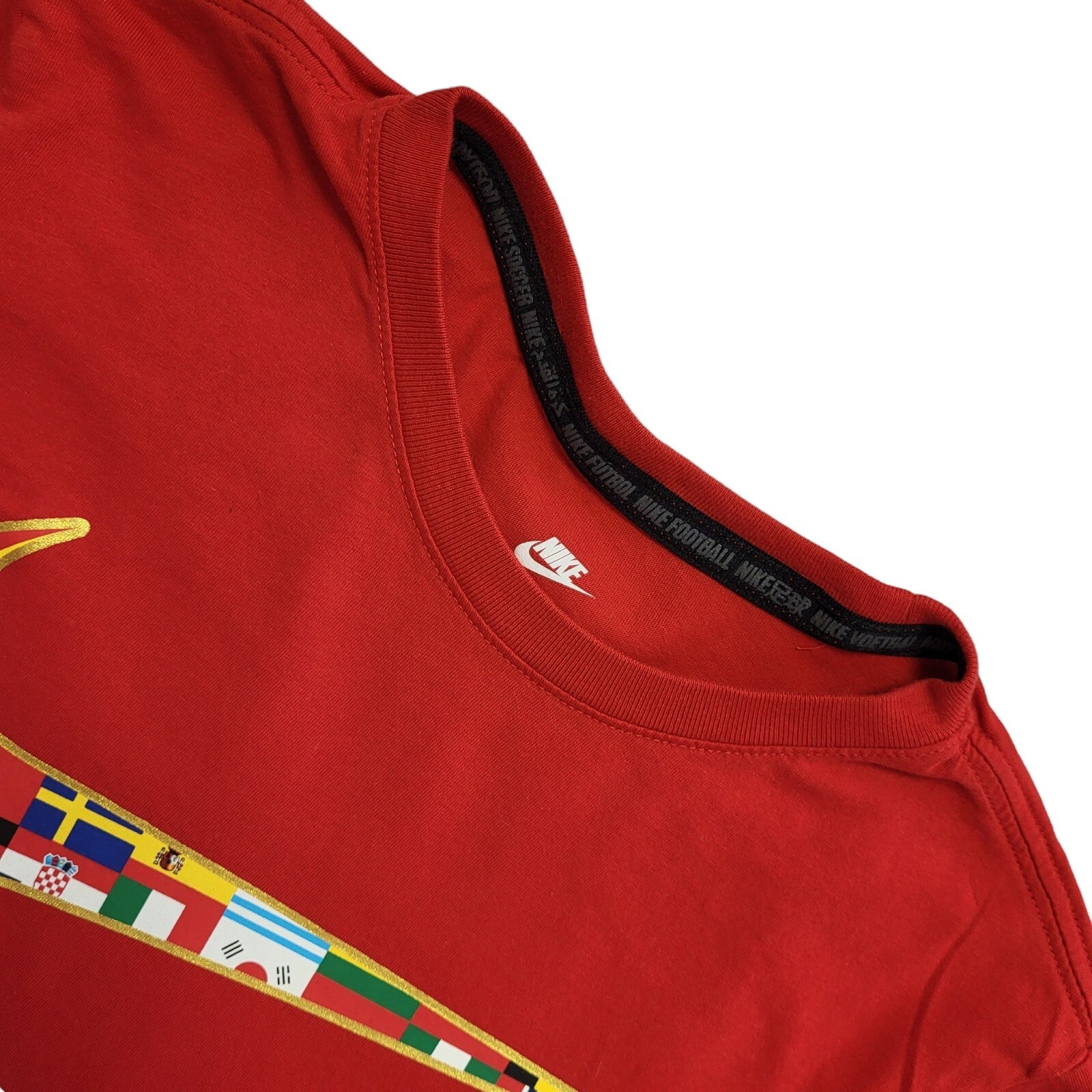 Nike Vintage 1994 Red Crew Neck Short Sleeve T-Shirt Mens UK Size XS