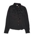 Rookie Vintage 90s Black Long Sleeve Blouse Uk Women's Size M