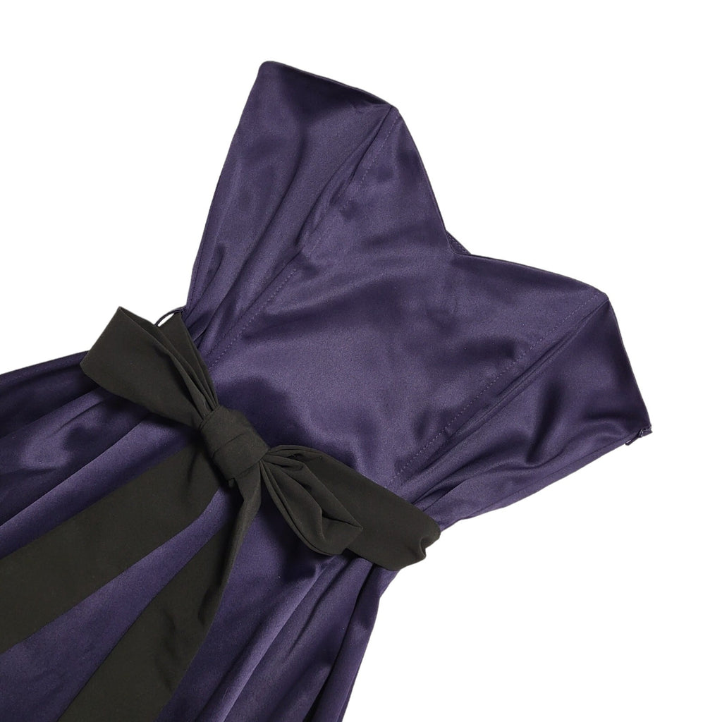 West One Vintage 90s Purple Sweetheart Evening Dress Uk Women's Size 10 W28