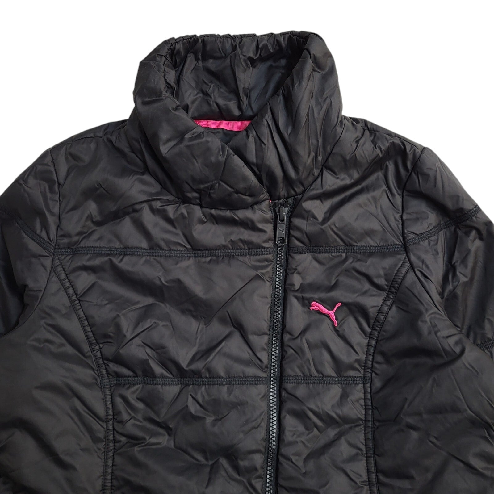 Puma Black Y2K Sports Jacket Uk Women's Size Small