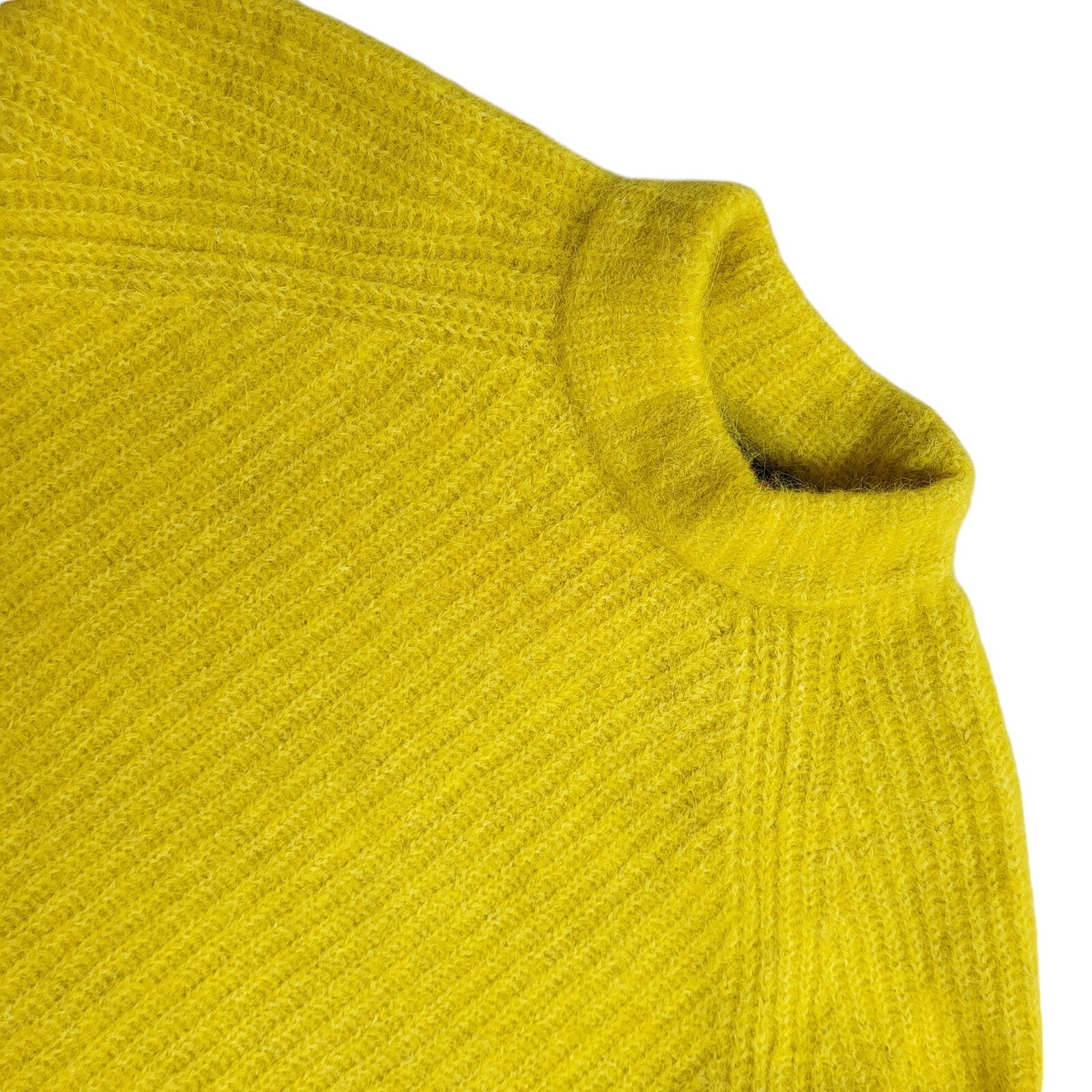 Superdry Yellow Round Neck Modern Alpaca Blend Jumper BNWT UK Women's Size 12
