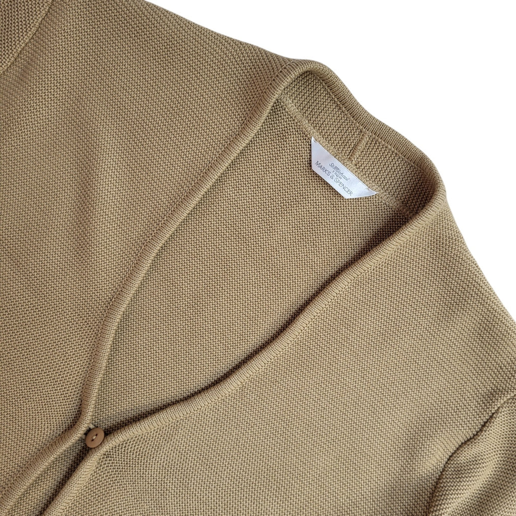 St Michael Vintage 90's Beige Button Cardigan UK Women's Size 18