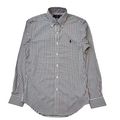 Polo Ralph Lauren White & Red Check Slim Long Sleeve Shirt Men's Size S Eu 46