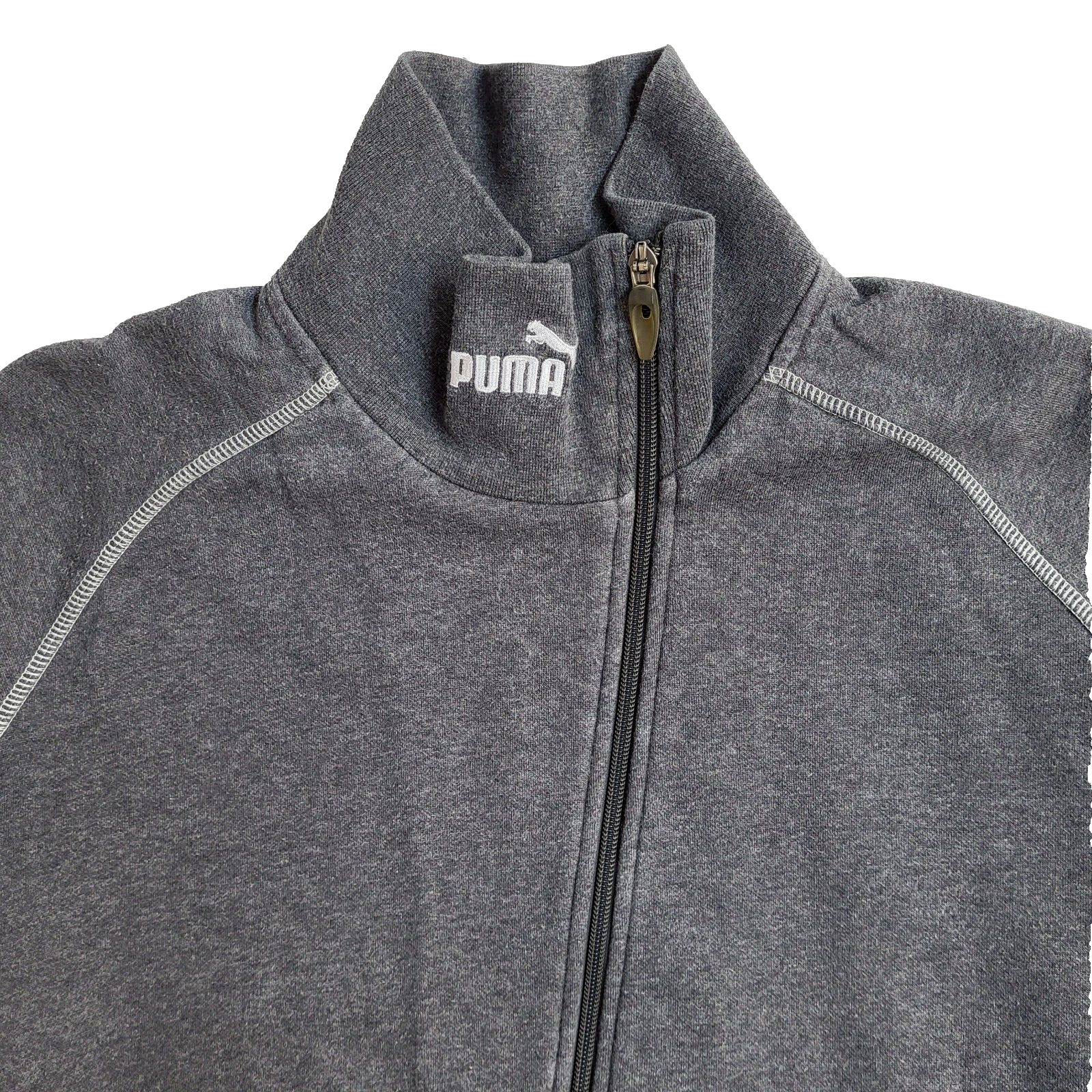 Puma Grey Vintage 90's Zipped  Sports Jacket UK Men's Size L