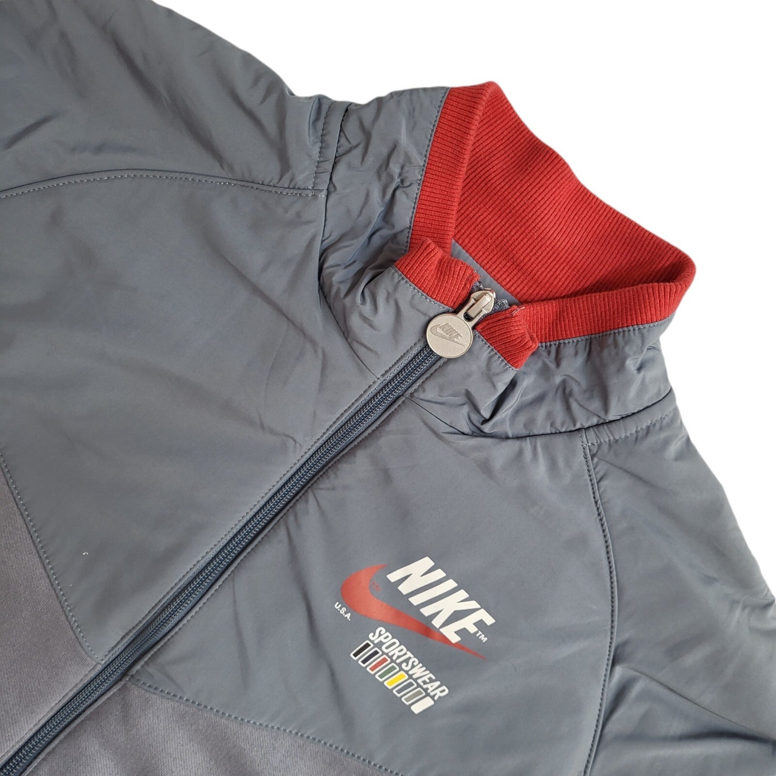 Nike Usa Grey Vintage 90's Sports Jacket UK Men's Size L