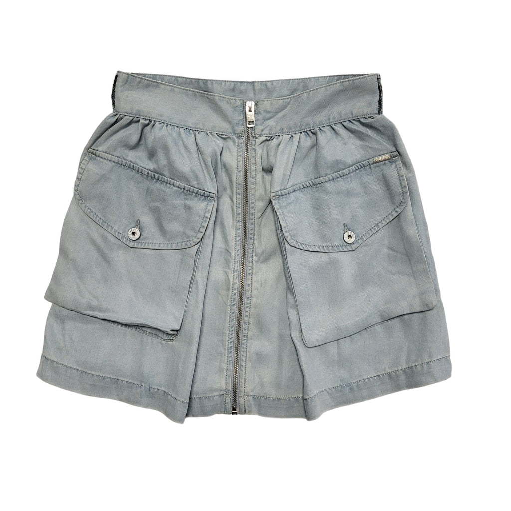 Diesel Light Blue Denim Mini Skirt Uk Women's Size Small W26