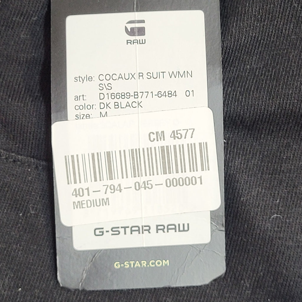 G-Star Black Jumpsuit Cocaux BNWT Women's M 10
