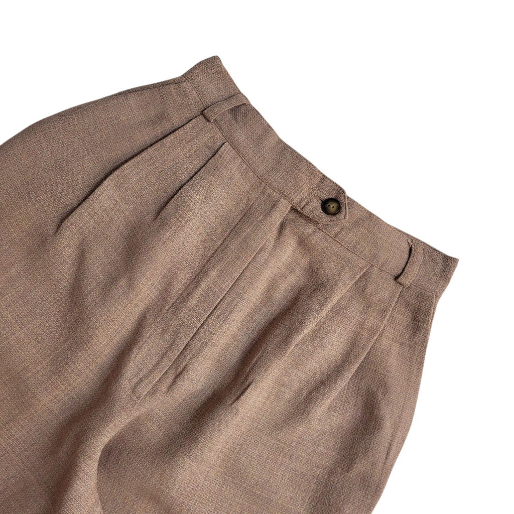 Next Collection Trousers Y2k Light Brown Tapered Uk Women's Size S 8 W26 L26