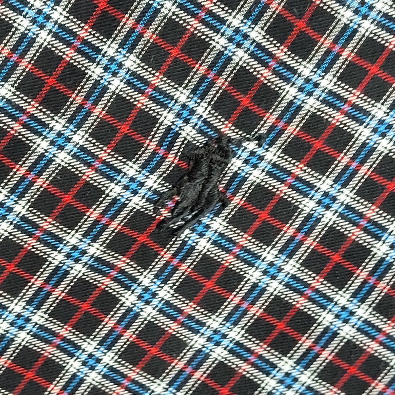 Ralph Lauren Red & Black Checked Vintage 90's Long Sleeve Shirt UK Men's Size M