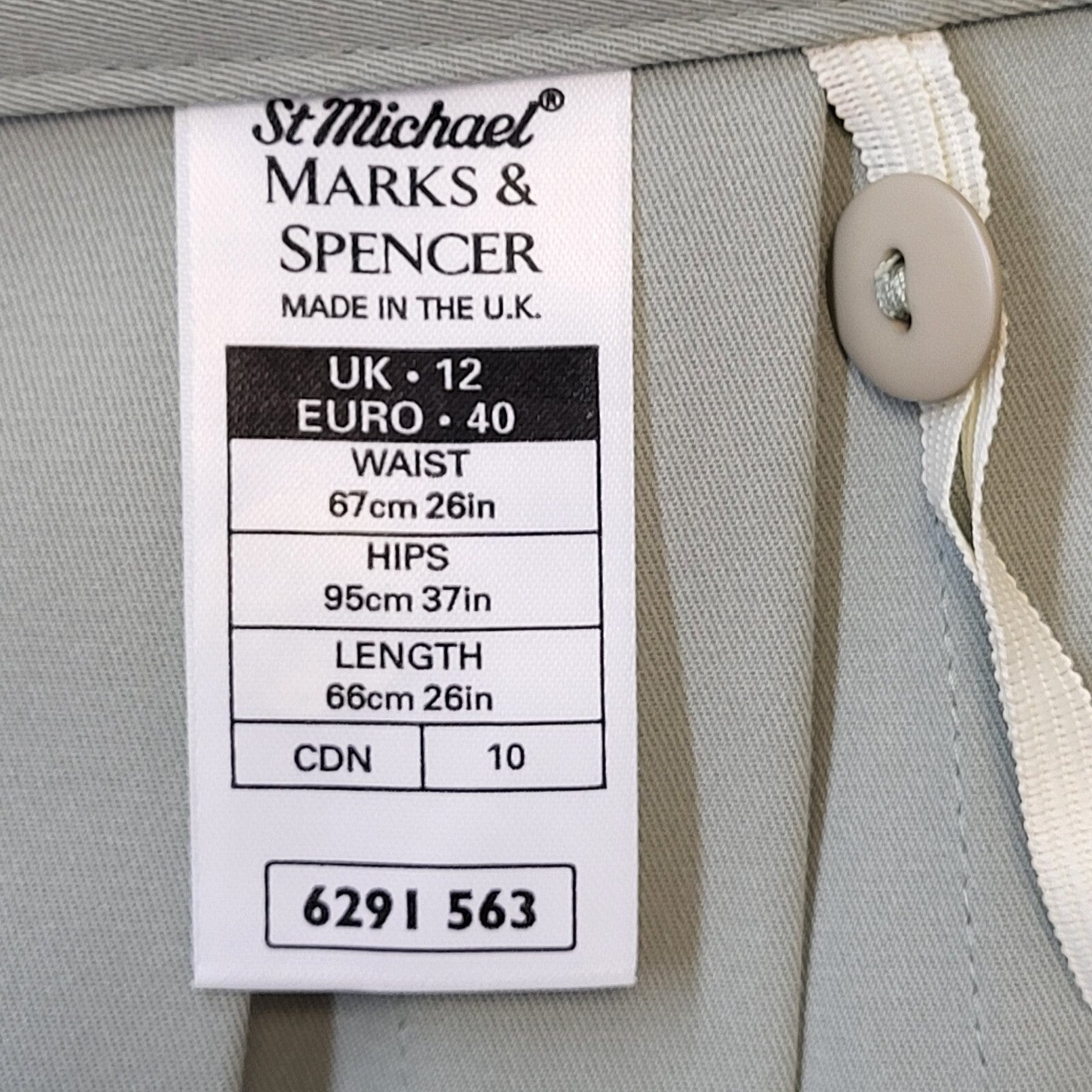 Marks & Spencer St Michael 90s Vintage Green Pleated Skirt Women's Size 12 W30