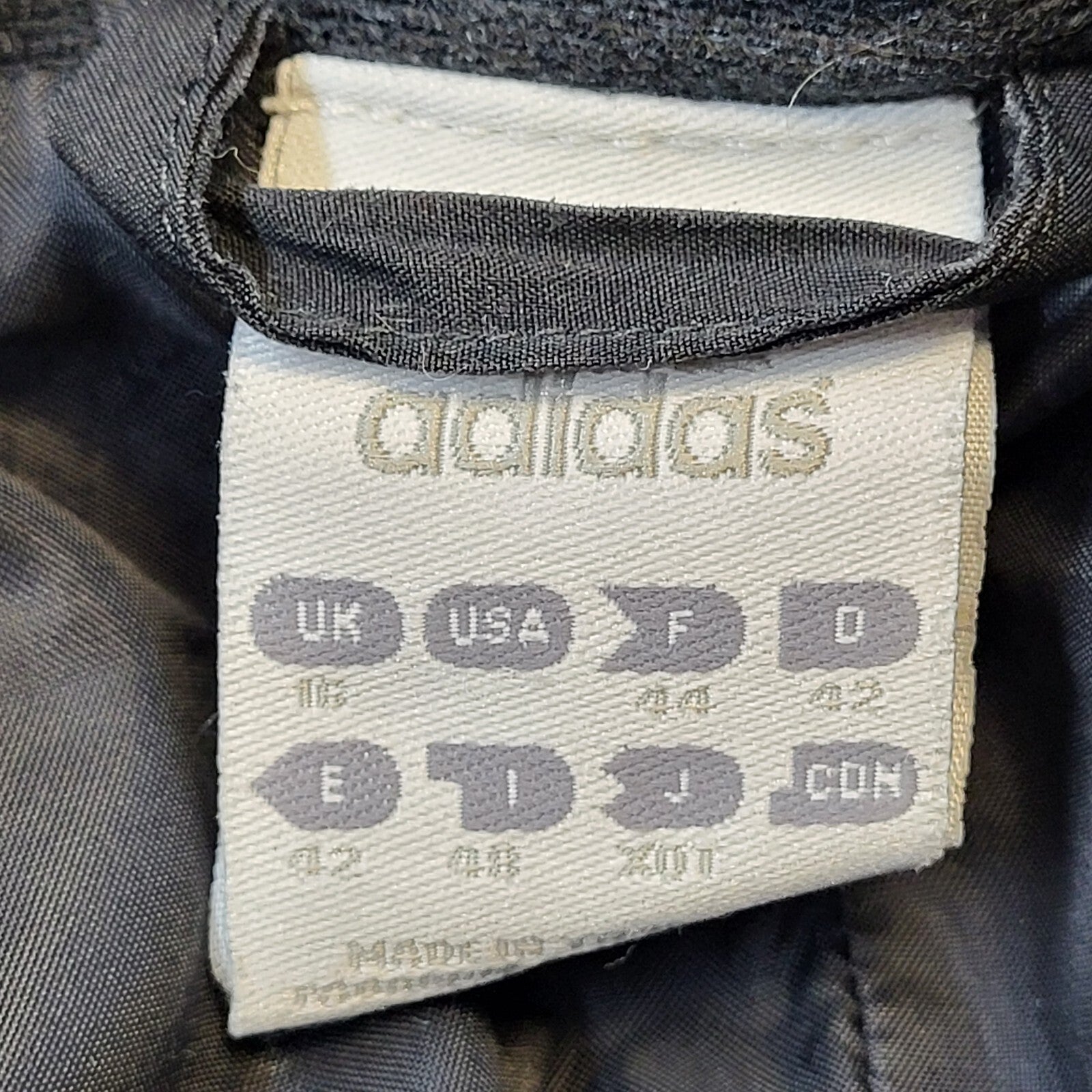 Adidas Y2K Vintage Black & White Zipped Up Sports Jacket Women's Size 16