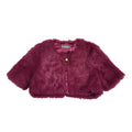 Mis Behave Pink 90s Vintage Button Faux Fur Jacket Uk Women's Size 10
